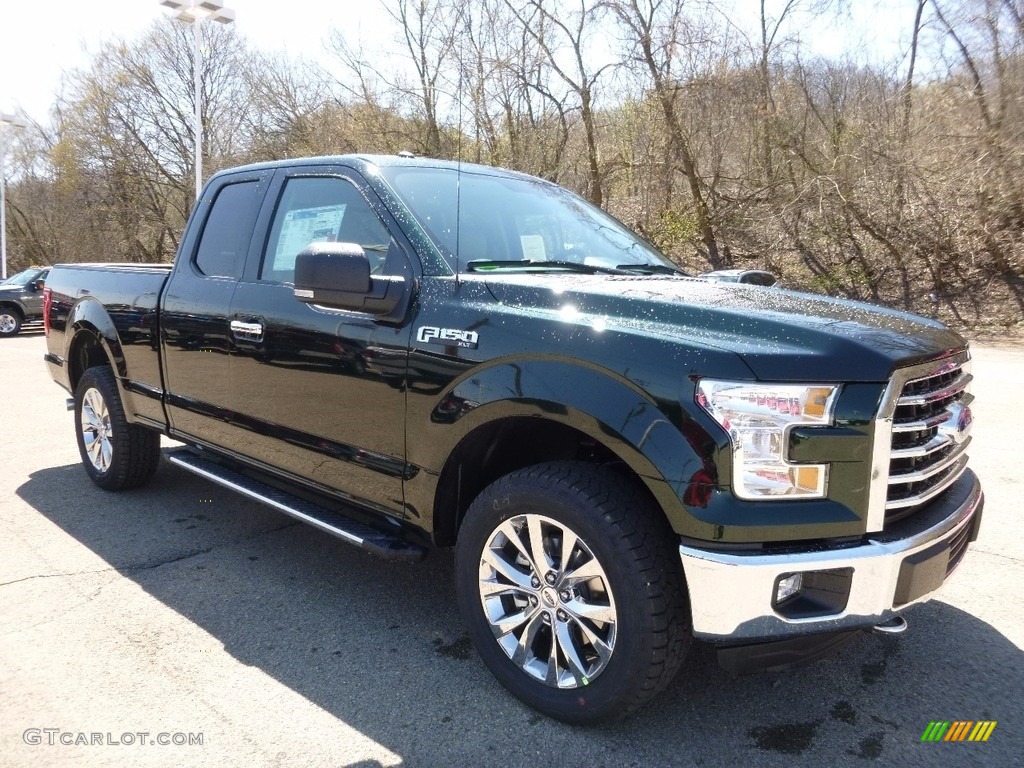 2016 F150 XLT SuperCab 4x4 - Green Gem / Medium Light Camel photo #9