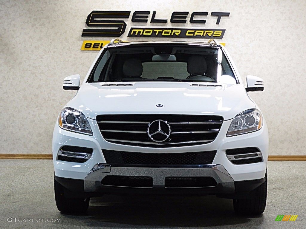 2014 ML 350 4Matic - Polar White / Grey photo #2