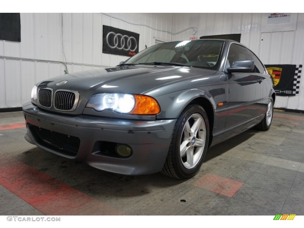 2002 3 Series 325i Coupe - Steel Grey Metallic / Grey photo #3