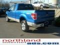 2009 Blue Flame Metallic Ford F150 XLT SuperCab 4x4  photo #2