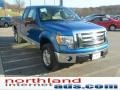 2009 Blue Flame Metallic Ford F150 XLT SuperCab 4x4  photo #5