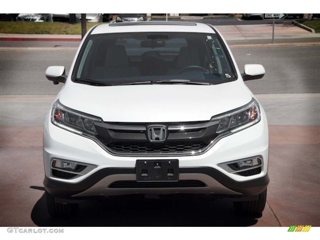 2015 CR-V EX AWD - White Diamond Pearl / Gray photo #7