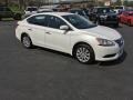 Aspen White 2013 Nissan Sentra SV