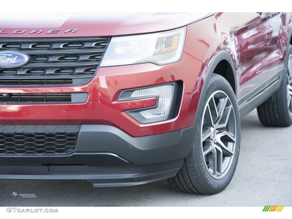 2016 Explorer Sport 4WD - Ruby Red Metallic Tri-Coat / Ebony Black photo #2