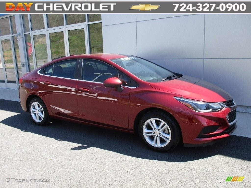 2016 Cruze LT Sedan - Siren Red Tintcoat / Jet Black photo #1