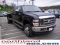 2009 Black Clearcoat Ford F350 Super Duty King Ranch Crew Cab 4x4 Dually  photo #5