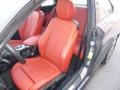 2015 BMW 2 Series Coral Red/Black Interior Front Seat Photo