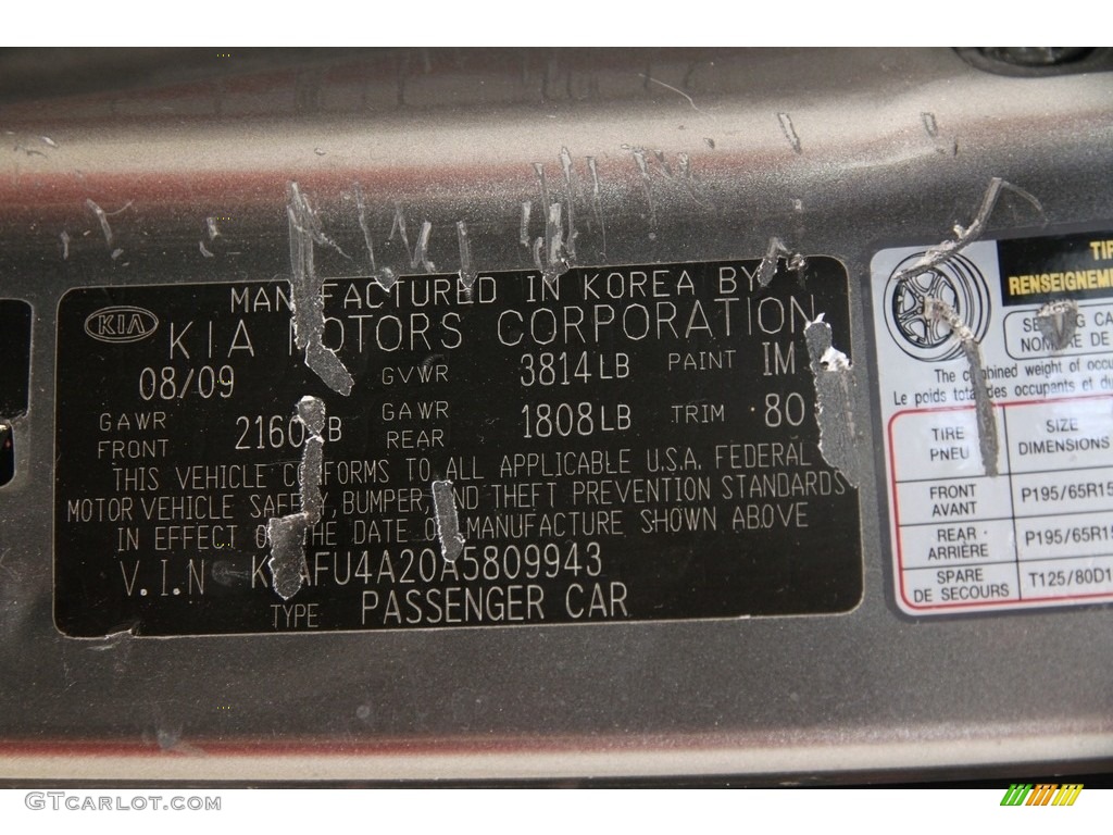 2010 Forte EX - Titanium / Stone photo #15