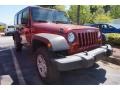 2012 Deep Cherry Red Crystal Pearl Jeep Wrangler Unlimited Sport 4x4  photo #4
