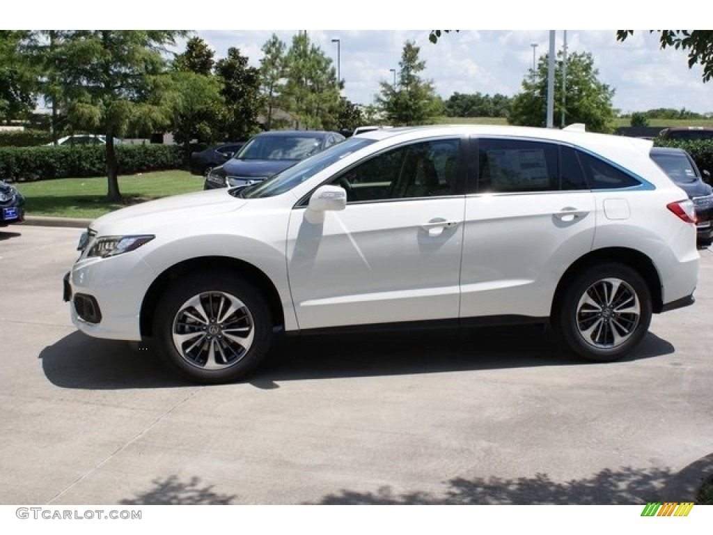 White Diamond Pearl 2017 Acura RDX Advance AWD Exterior Photo #112388486