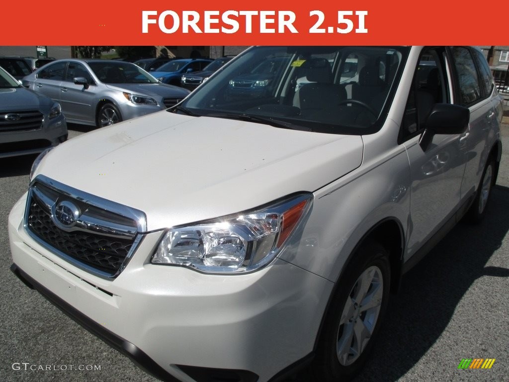 2016 Forester 2.5i - Crystal White Pearl / Gray photo #1