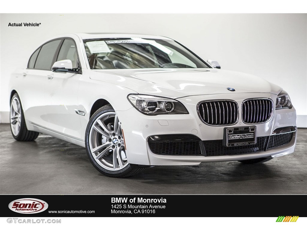 2013 7 Series 740Li Sedan - Alpine White / Saddle/Black photo #1