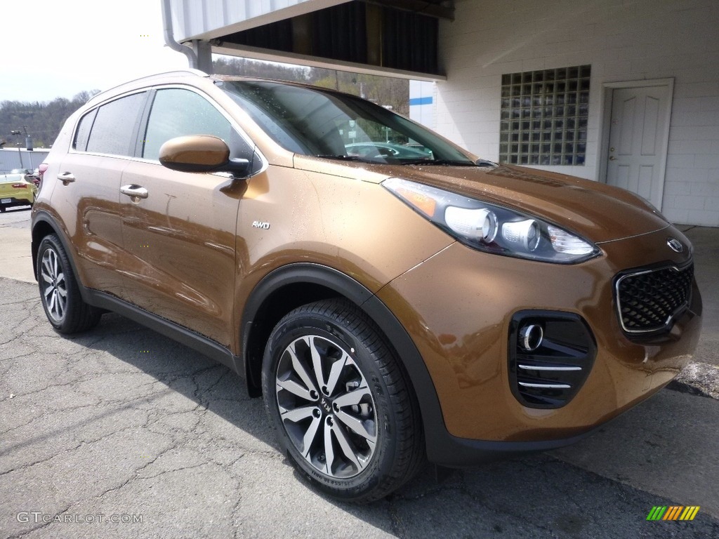 Burnished Copper 2017 Kia Sportage EX AWD Exterior Photo #112399548