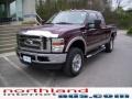 2009 Royal Red Metallic Ford F250 Super Duty Lariat SuperCab 4x4  photo #7