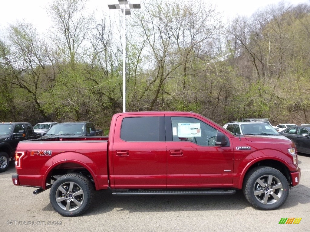 2016 F150 XLT SuperCrew 4x4 - Ruby Red / Black photo #1