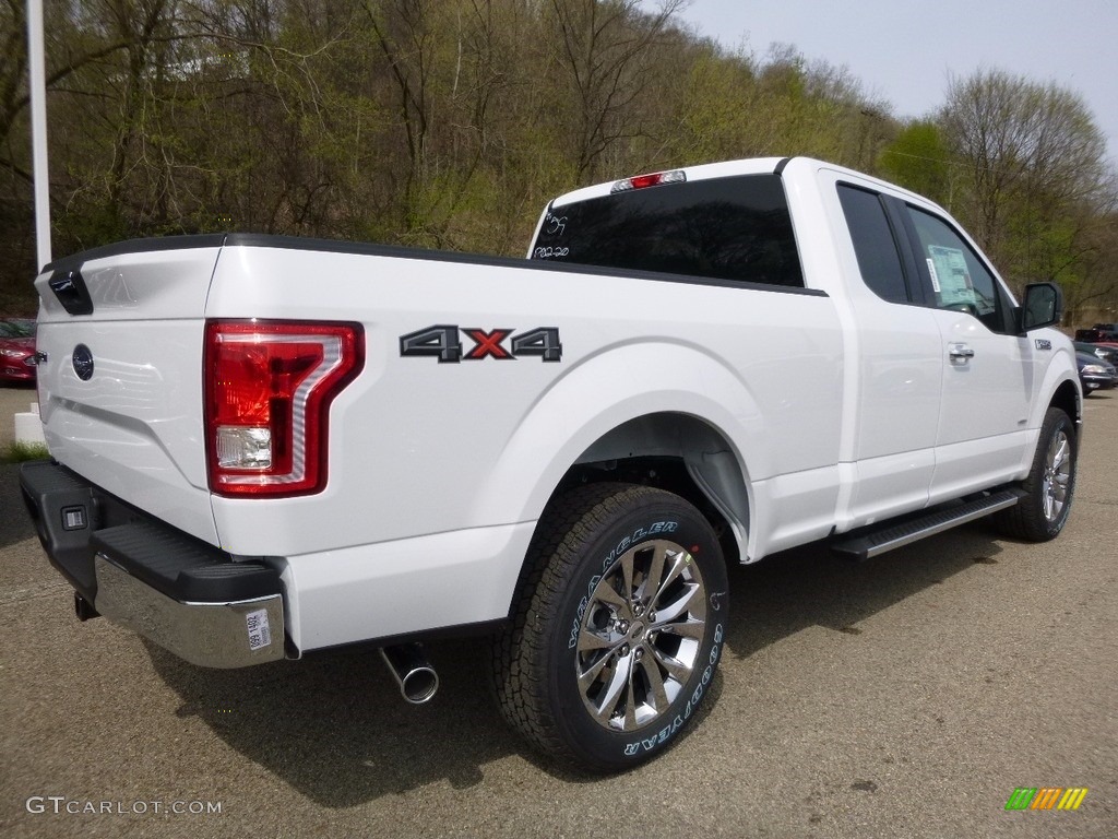 2016 F150 XLT SuperCab 4x4 - Oxford White / Medium Earth Gray photo #2