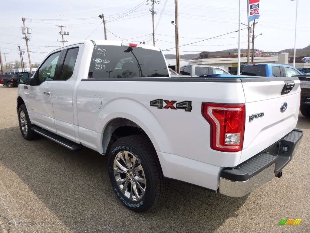 2016 F150 XLT SuperCab 4x4 - Oxford White / Medium Earth Gray photo #5