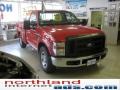 Red 2009 Ford F350 Super Duty XL Regular Cab Chassis Commercial