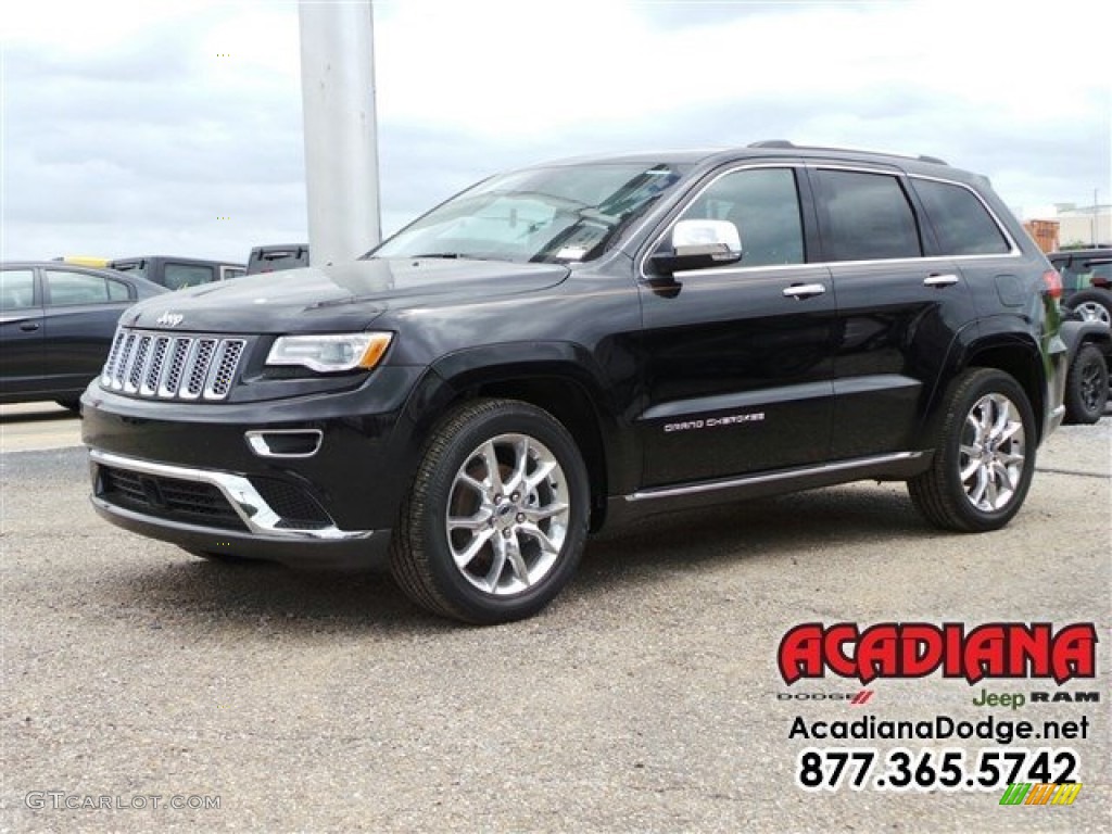 2016 Grand Cherokee Summit - Brilliant Black Crystal Pearl / Dark Sienna Brown/Black photo #1