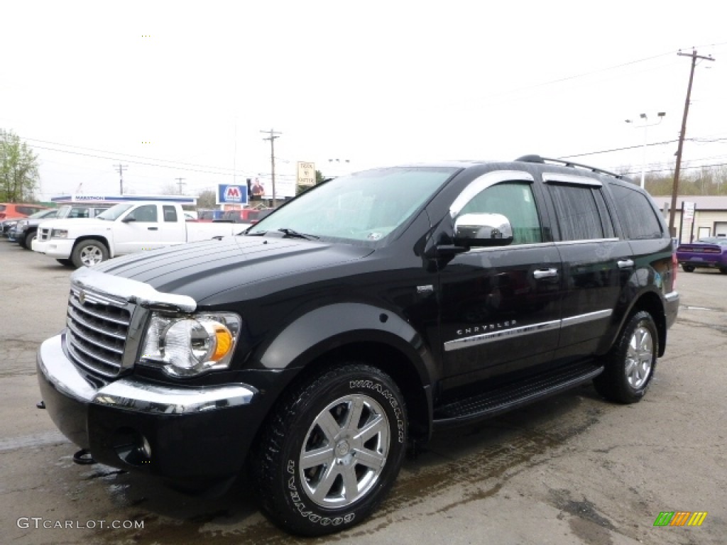 2008 Aspen Limited 4WD - Brilliant Black Crystal Pearl / Dark Slate Gray/Light Slate Gray photo #1