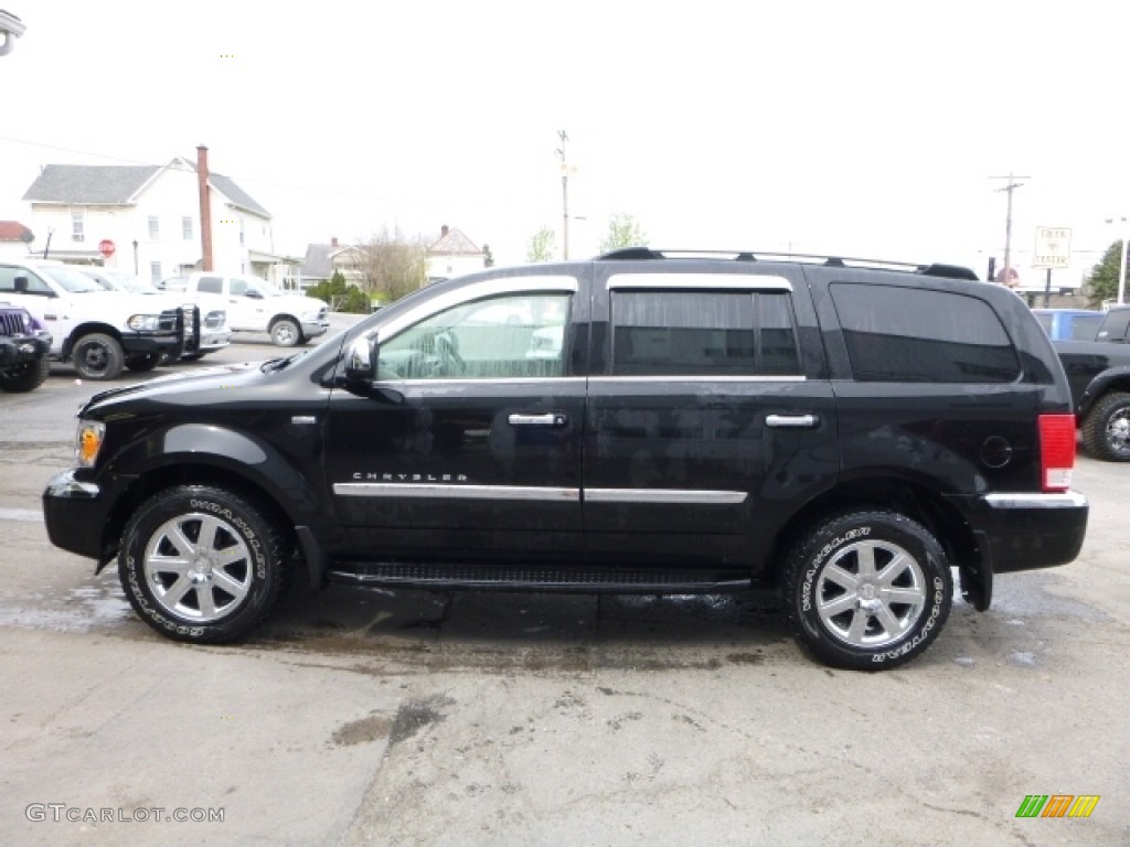 2008 Aspen Limited 4WD - Brilliant Black Crystal Pearl / Dark Slate Gray/Light Slate Gray photo #3