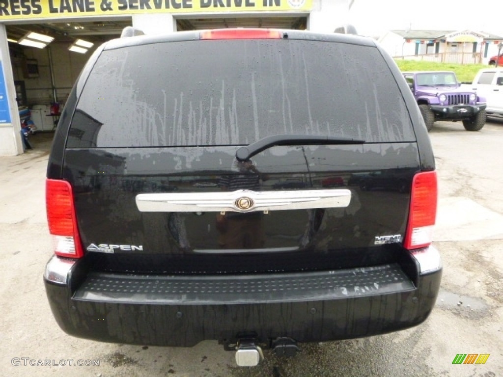 2008 Aspen Limited 4WD - Brilliant Black Crystal Pearl / Dark Slate Gray/Light Slate Gray photo #6