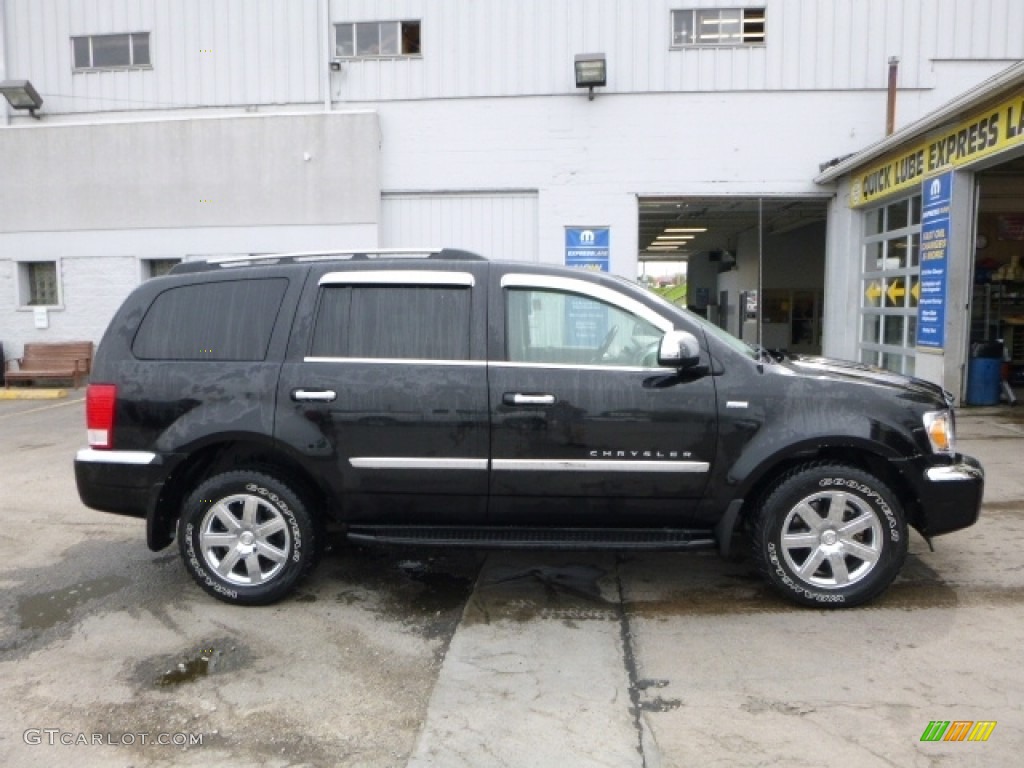 2008 Aspen Limited 4WD - Brilliant Black Crystal Pearl / Dark Slate Gray/Light Slate Gray photo #8