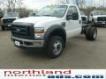 Oxford White 2009 Ford F550 Super Duty XL Regular Cab Chassis 4x4