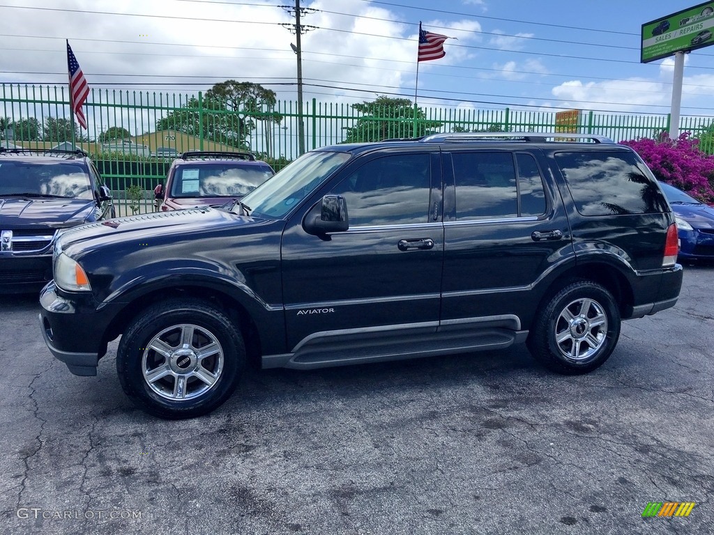 Black 2005 Lincoln Aviator Luxury Exterior Photo #112408284