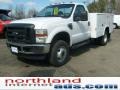 Oxford White 2009 Ford F350 Super Duty XL Regular Cab 4x4 Chassis Utility
