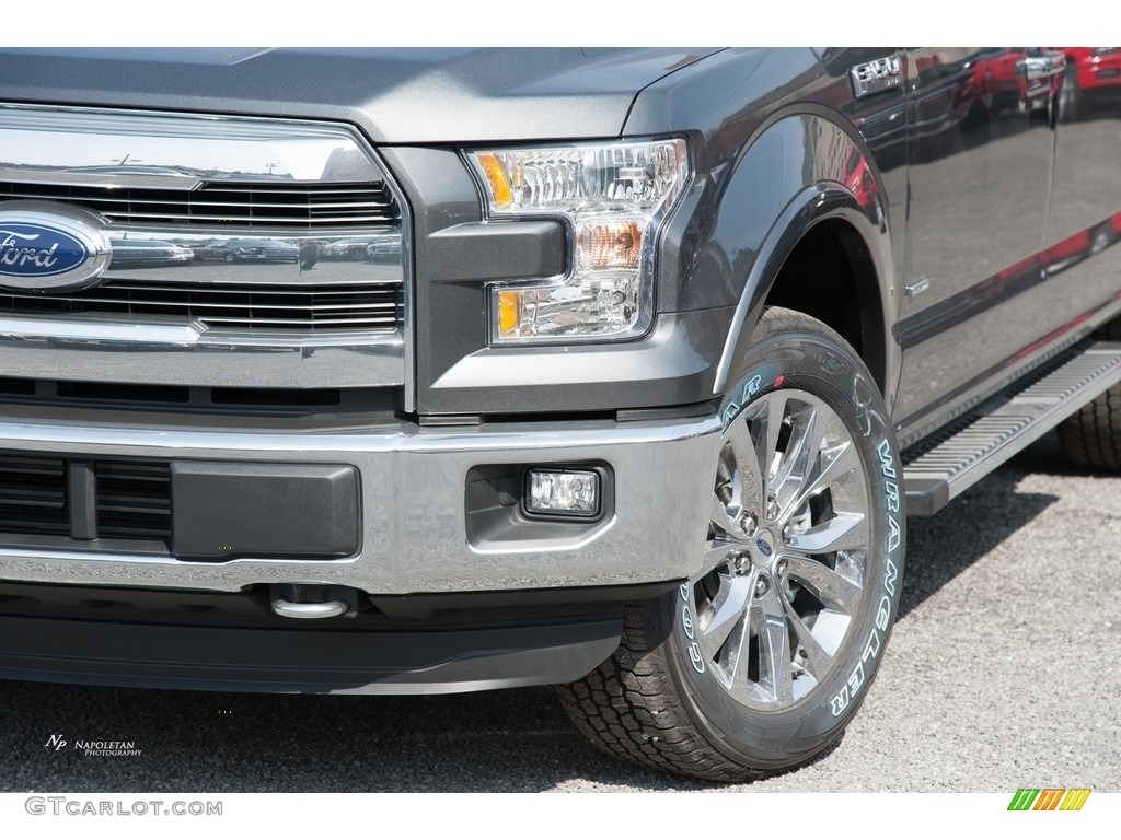 2016 F150 Lariat SuperCrew 4x4 - Magnetic / Black photo #2