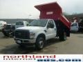 Oxford White - F350 Super Duty XL Regular Cab 4x4 Chassis Dump Truck Photo No. 1
