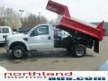 Oxford White - F350 Super Duty XL Regular Cab 4x4 Chassis Dump Truck Photo No. 2