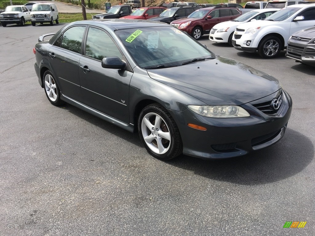 2005 MAZDA6 s Sport Sedan - Steel Gray Metallic / Gray photo #1