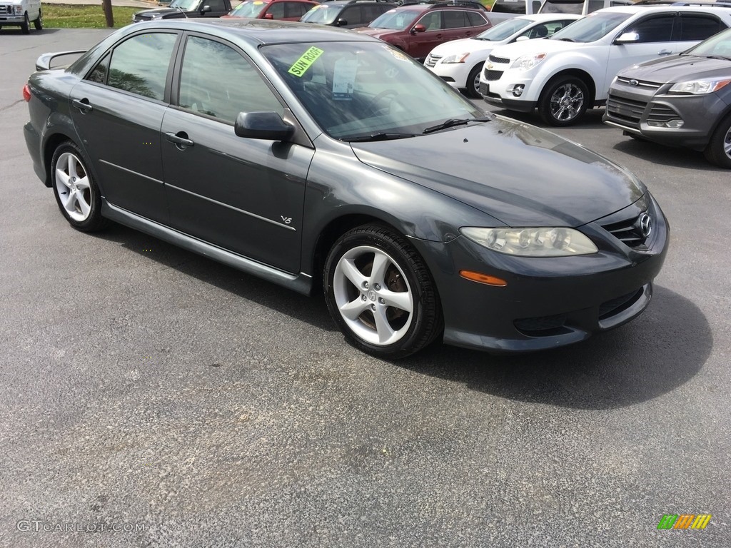 2005 MAZDA6 s Sport Sedan - Steel Gray Metallic / Gray photo #3