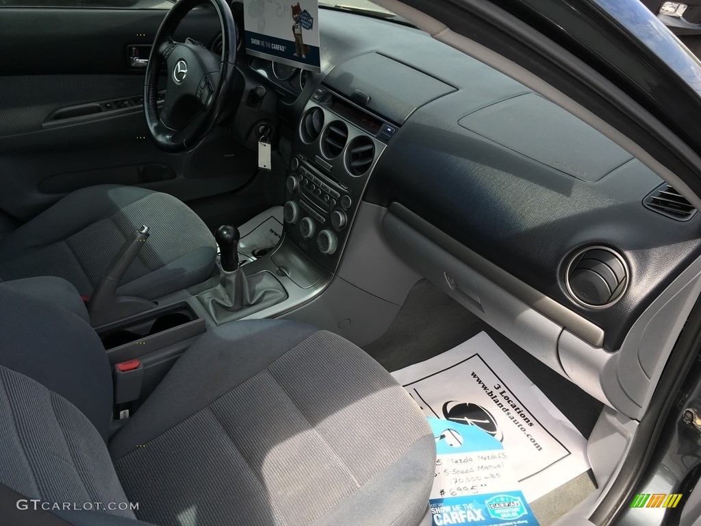 2005 MAZDA6 s Sport Sedan - Steel Gray Metallic / Gray photo #8