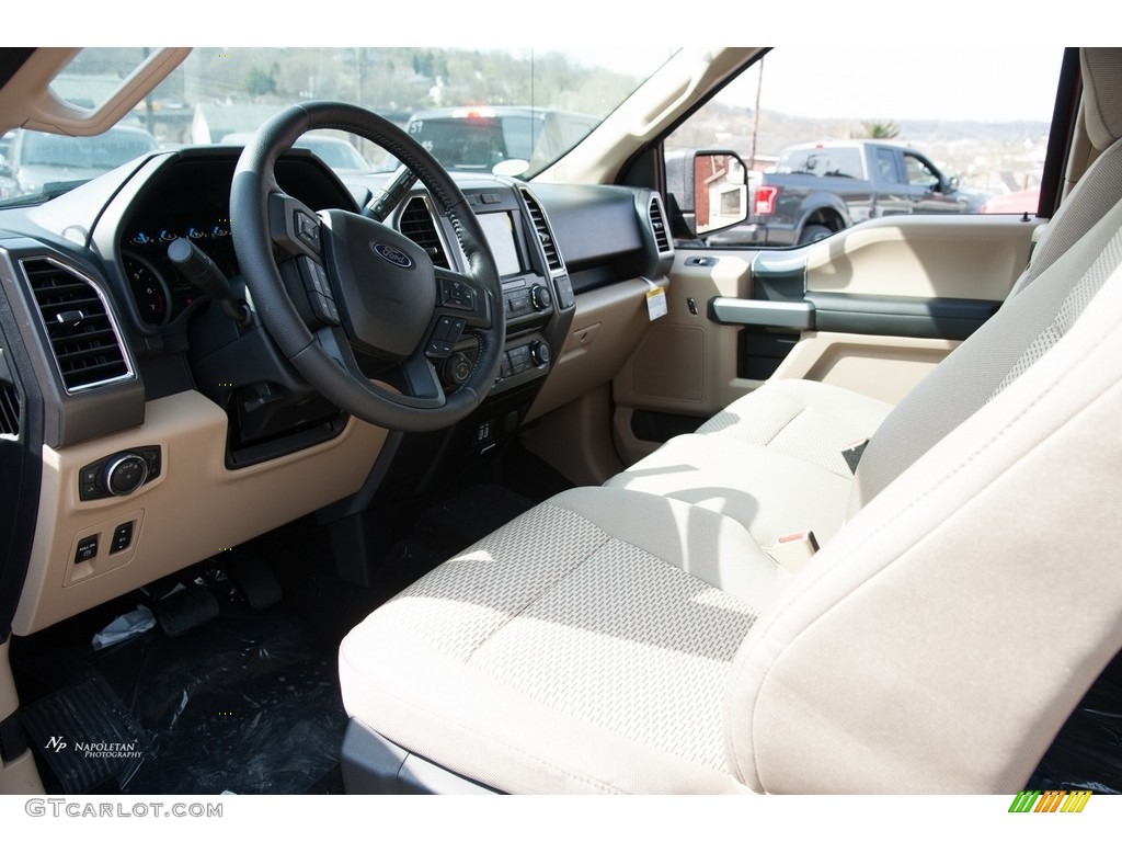 2016 F150 XLT SuperCab 4x4 - Ruby Red / Medium Light Camel photo #7