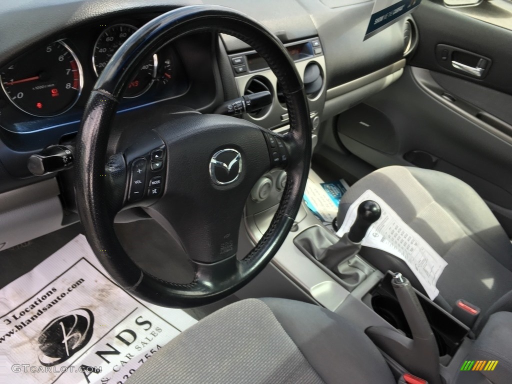 2005 MAZDA6 s Sport Sedan - Steel Gray Metallic / Gray photo #11
