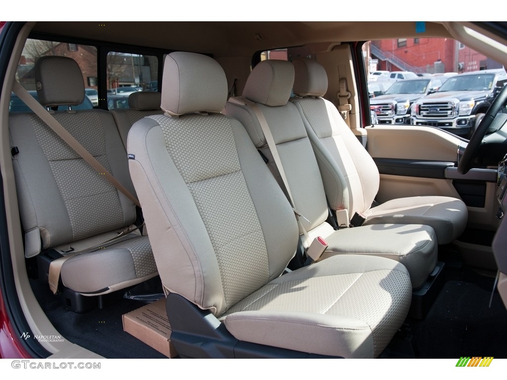 2016 F150 XLT SuperCab 4x4 - Ruby Red / Medium Light Camel photo #11