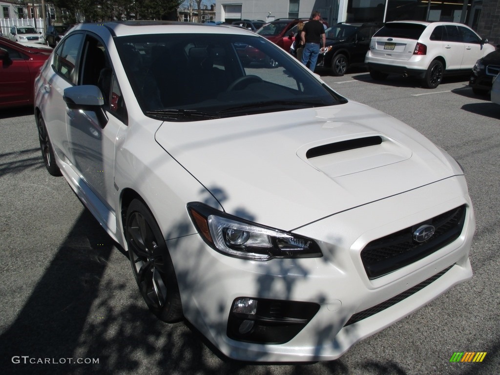 2016 WRX Limited - Crystal White Pearl / Carbon Black photo #3