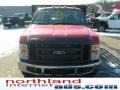 Red - F350 Super Duty XL Regular Cab Chassis Stake Truck Photo No. 8