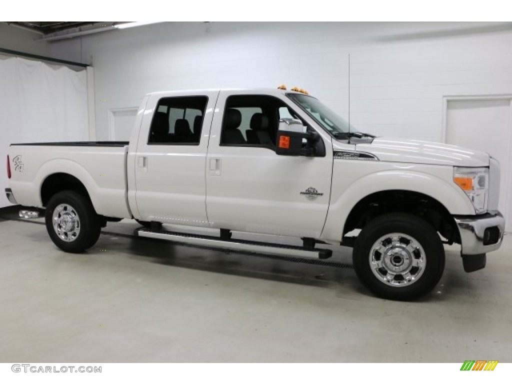 2016 F250 Super Duty Lariat Crew Cab 4x4 - Oxford White / Black photo #1