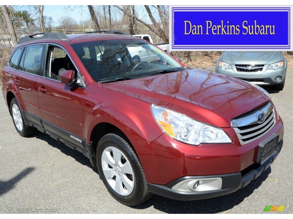 2012 Outback 2.5i - Ruby Red Pearl / Off Black photo #1