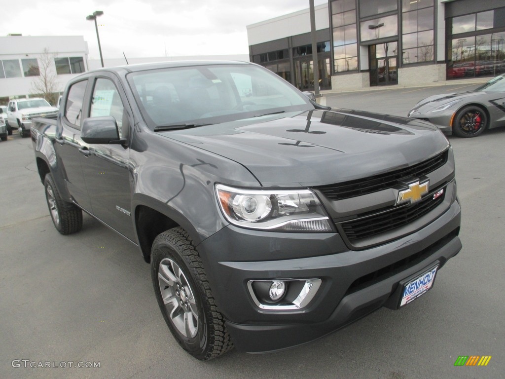 2016 Colorado Z71 Crew Cab 4x4 - Cyber Gray Metallic / Jet Black photo #1