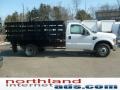 Oxford White - F350 Super Duty XL Regular Cab Chassis Stake Truck Photo No. 6