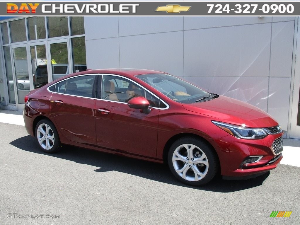 2016 Cruze Premier Sedan - Siren Red Tintcoat / Jet Black/Kalahari photo #1