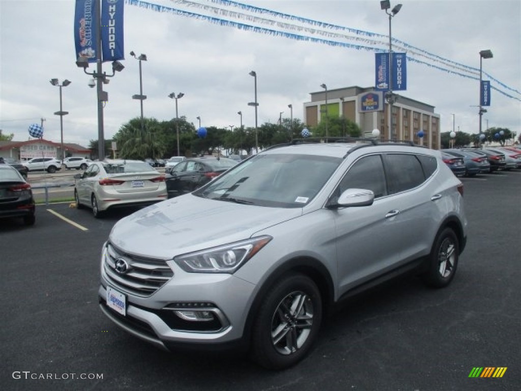 Sparkling Silver 2017 Hyundai Santa Fe Sport FWD Exterior Photo #112422125