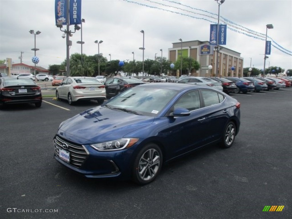 2017 Elantra Limited - Lakeside Blue / Gray photo #3
