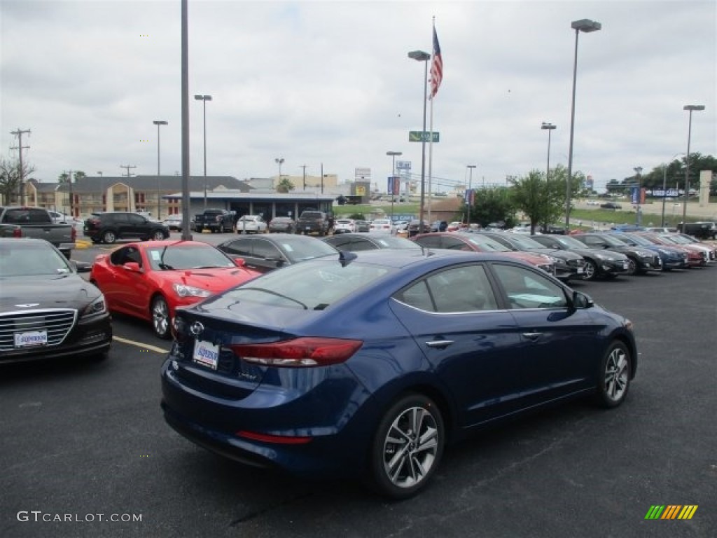 2017 Elantra Limited - Lakeside Blue / Gray photo #7