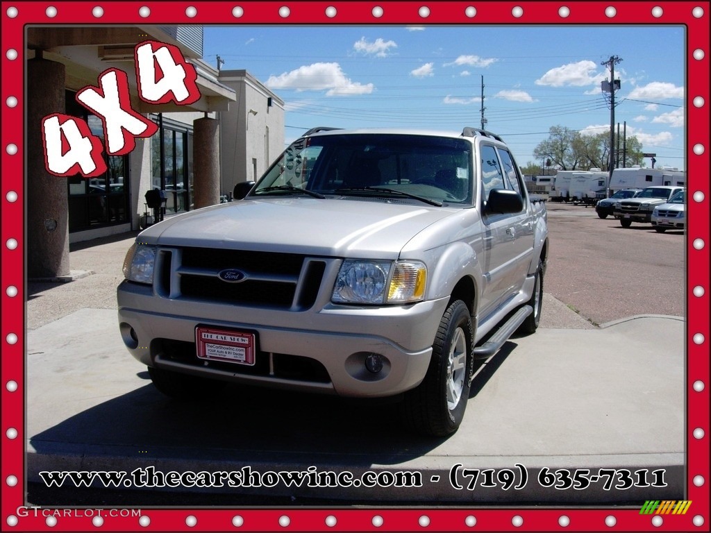 2005 Explorer Sport Trac XLT 4x4 - Silver Birch Metallic / Medium Pebble photo #1